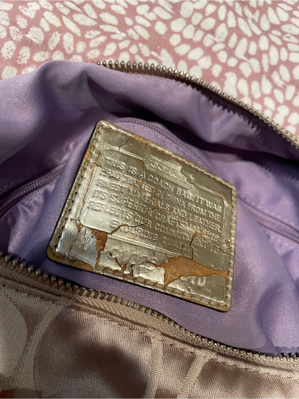 Coach Poppy Signature Double Pocket Hobo Bag - Picture 6 of 12